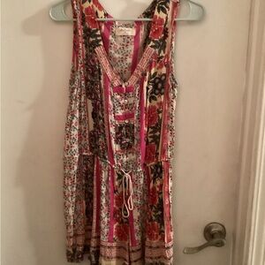 Altar'd State Boho Vibrant Sleeveless Romper Size Medium